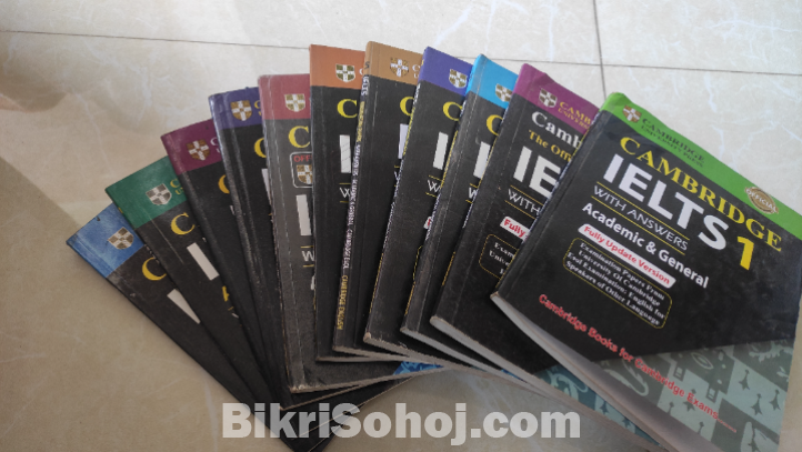 IELTs এর 1-13 সিরিজের বইগুলো সব বিক্রি হবে